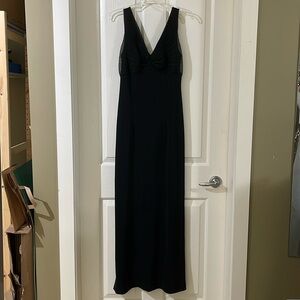 Black cocktail gown